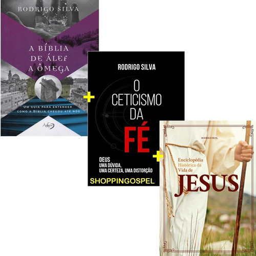 Enciclopédia Vida De Jesus + Bíblia Alef + Ceticismo Da Fé