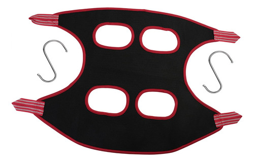 Arnés Colgante Multifuncional Para Perros Con Negro Rojo M