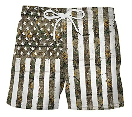 Maquillaje - Men's Swim Trunks Colorful Striped Beach Board 