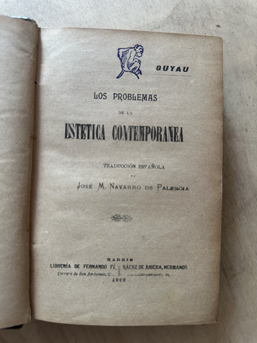 Los Prblemas De La Estetica Contemporanea - Guyau (2d4) (Usado)