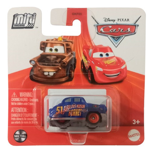 Fabuloso Hudson Hornet Cars Mini Racers Disney Pixar