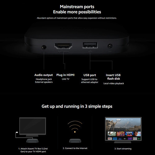 Tv Box Xiaomi Mi Box S 2da Generación Control De Voz 4k