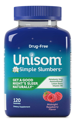 Gomitas Sleep Aid Unisom Simple Slumbers, Melatonina, 5 Mg,