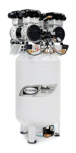 Compresor Medicair Evans 4hp 130l Libreaceite 116psi 4u 120v