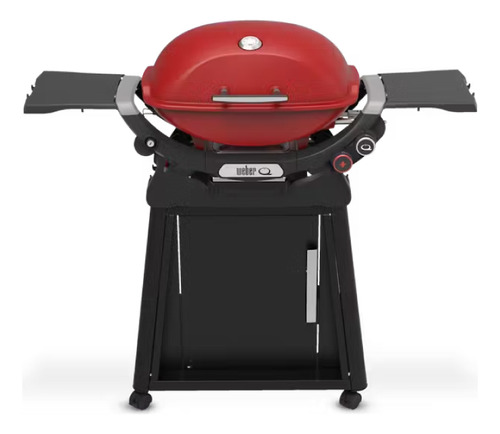 Asador Weber Q 2800n+ Gas Lp Rojo Portatil Con Carrito