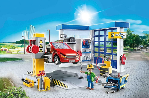Taller De Reparación De Automóviles Playmobil 70202 153 Pzas