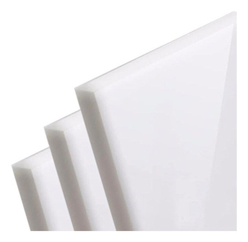 Acrílico Blanco Lechoso Lámina 30 X 30 Cm Grosor 3 Mm 12 Pz