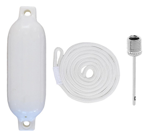 Guardabarros Para Barcos, Guardabarros Cuerda Blanca Blanca