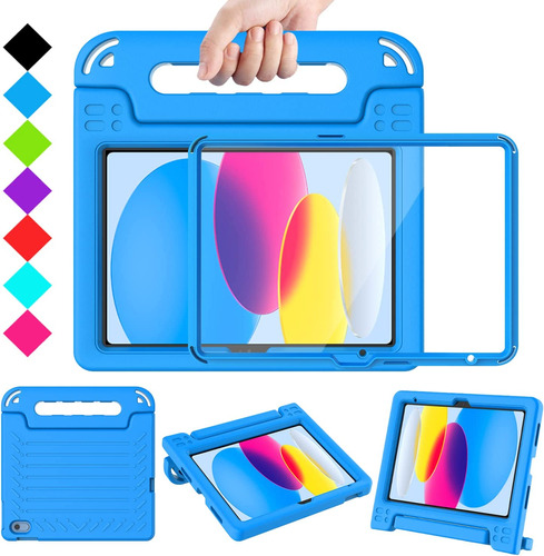 Funda Niños Azul P/iPad 10 Gen 10.9 2022 A2696/a2757/a2777