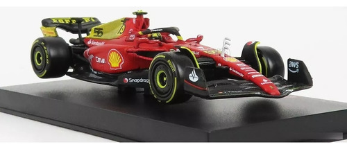 Burago 1:43 Ferrari F1-75 C. Sainz 2022 75th Aniversario