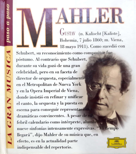 La Gran Música  Paso A Paso Mahler Libro +cd *