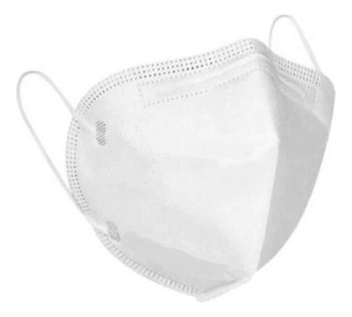 Kit 100 Máscara Cirúrgica Pff2 Descartável Tripla Camada Epi Cor Branco Desenho Do Tecido Liso
