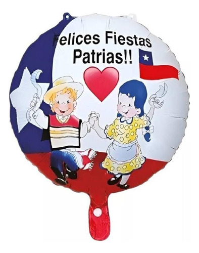 Globo Fiestas Patrias Chile Huaso Y Huasa Cueca  Chilena