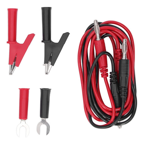 Kit De Prueba De Enchufe Multímetro Awg Crocodile Clip Banan