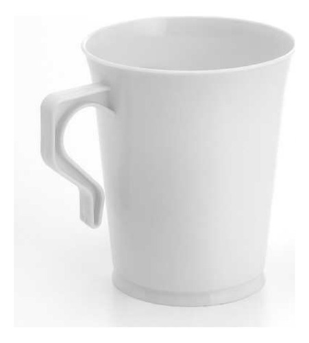 40 Tazas De Cafe De Plastico De 8 Onzas, Tazas De Cafe Blanc