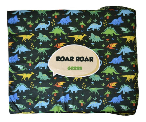 Imagen 2 de 8 de Cucha Perro Cama Para Perros 50x80 Espuma Dinosaurios