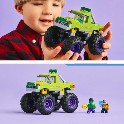 Figura Para Armar 76312 Camión De Hulk VS Thanos Marvel Con 2 Minifiguras Lego