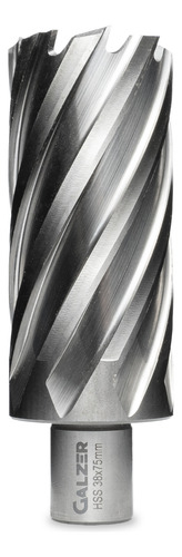 Fresa Anular Hss Copo 38 X 75 Mm / Encaixe Tipo Weldon 19mm