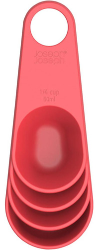 Juego De Tazas Medidoras Duo De 4 Piezas Con Asas De Clip, C