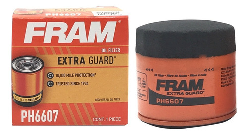 Filtro Aceite Fram Ph6607 Nissan Versa X-trail Tiida Sentra
