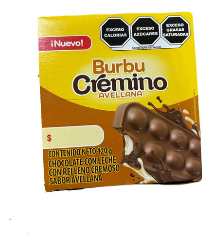 Chocolate Cremino Burbu Avellana 12pz