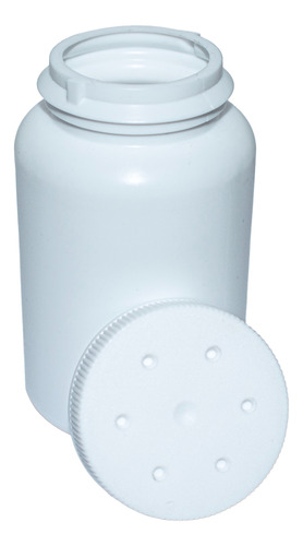 50 Envase Botella Para Talco Polvo 100 Ml Plástico Blanco