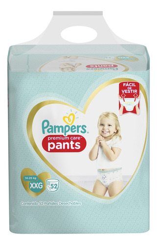 Pañales Pampers Premium Care Pants  Xxg 52 u