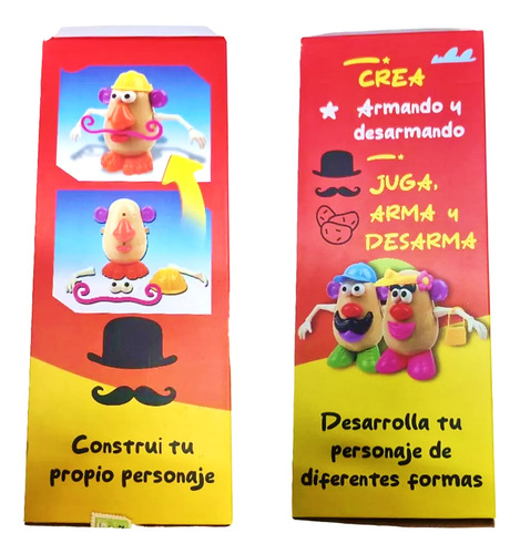 Muñeco Señor Señora Cara De Papa Para Armar Mundo Cla 32523