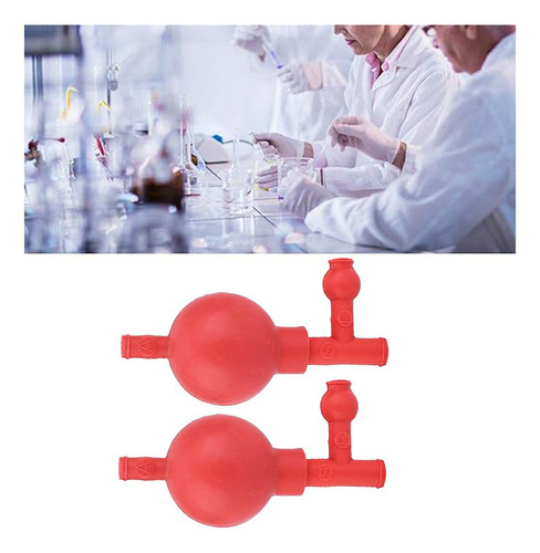 2 P Cs Succion Propipeta Laboratorio De Hule Bulbo Con 3 Aberturas Pipeta De Bola Bombilla De Succión Cuantitativa Bombilla De Succión De Goma De Laboratorio Con 3 Válvulas
