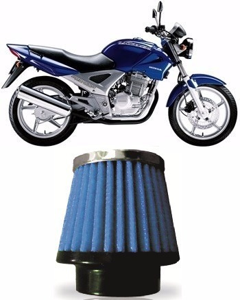 Filtro De Ar Esportivo Twister 250cc Lavavel Azul 50.0mm