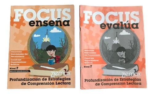 Libro Educativo Focus Enseña Nivel F + Focus Evalúa - Ziemax