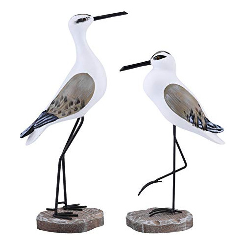 2 Figurillas De Gaviota De Madera, Decoraciones Náutic...