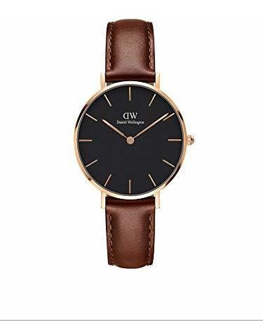 Reloj Dw Petite Oro Rosa Cuero