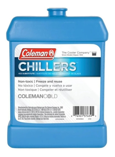 Imagen 4 de 4 de Gel Refrigerante Hielo Coleman Chillers Grande 730gr Rígido