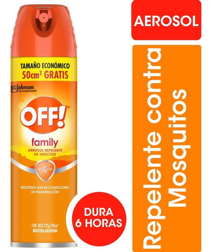 Off Family Repelente Para Mosquitos Aerosol  290ml