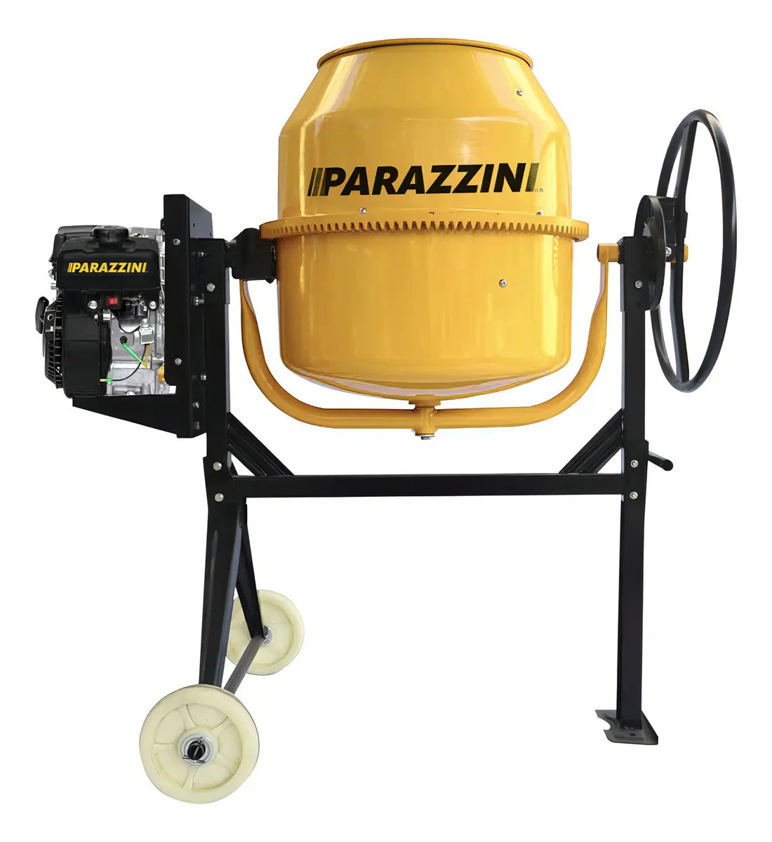 Imagen de Revolvedora A Gasolina 1/2 Saco Parazzini 2.8hp 4 tiempos Profesional 140 lts Ciclo de prod. 3 min. 37 RPM