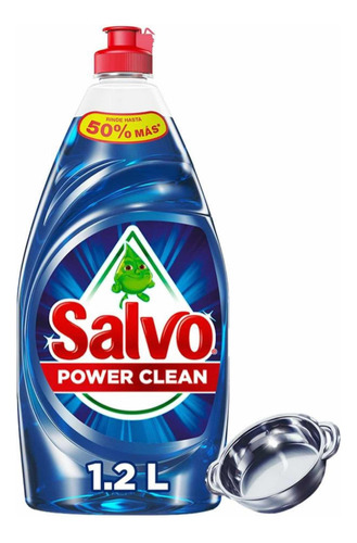 Detergente Salvo Power Clean Líquido 1.2 L Lava Trastes