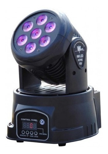 Spectrum Cabezal Led Mini Rgbw Control Dmx 7 Leds Spirit80