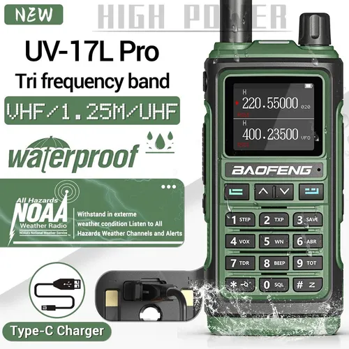 X6 Radio Walkie Talkie Baofeng Uv-17 Pro L Usb-c Ip45 Bf-17l