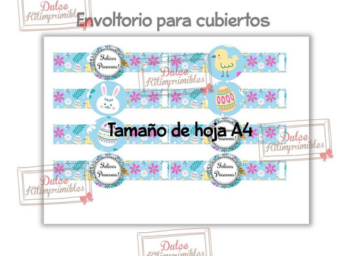 Kit Imprimible Pascua Felices Pascuas Base Huevo Bolsita 05