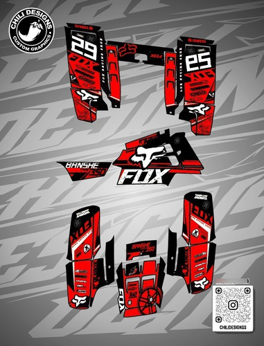 Graficos Stickers Para Yamaha Banshee 1987-2010 Full Kit