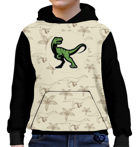 Moletom De Dinossauro Infantil Dino Unissex Roupas Blusa