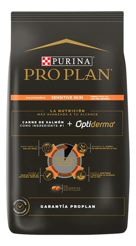 Paquete Pro Plan Piel Sensible Raza Pequeña 3kg + 4 Pouches