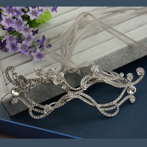 Máscara De Cristal De Strass