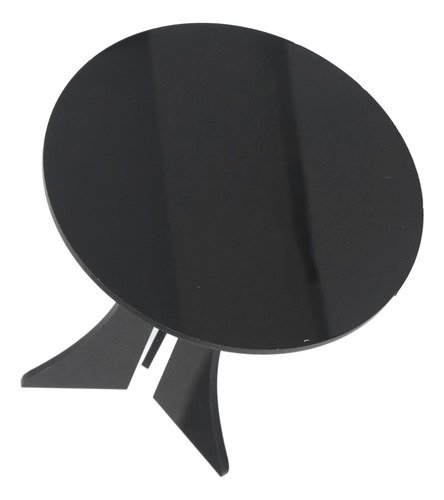 Mesa Redonda Con Forma De Casa De Muñecas, Negra, Estable, D