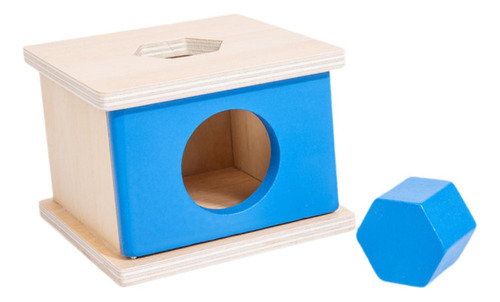 Caja De Permanencia De Objetos Bloques De Azul