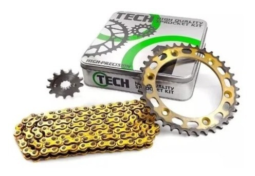 Kit Transmision Tech Honda Tornado 38-13 520 Reforzada Full