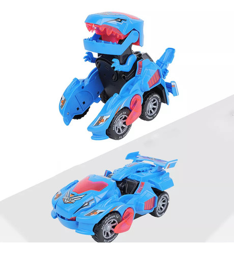 O Dinosaur Transformer Car Toy - Pull Back Dino Race Car