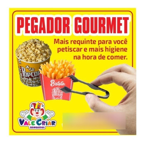 Pegador Gourmet Petiscos Pipoca Batata Buffet Kit Com 100