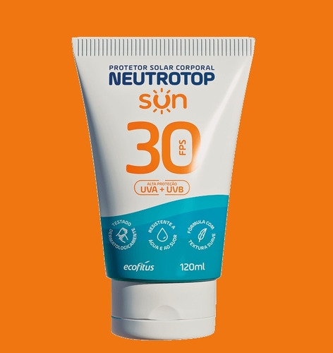 Kit 3 Protetor Solar Neutrotop Sun Fps30 120ml - Ecofitus